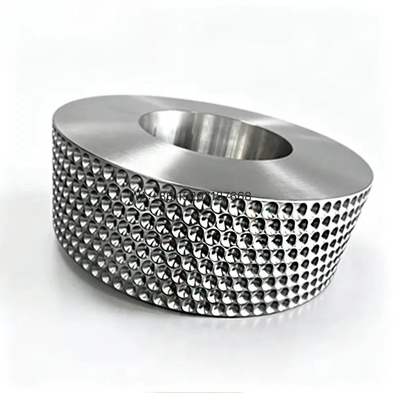 Wmwmnu for Yogie High Manganese Steel Customized Grooved Ball Press Dimple Roller Shell for Briquette Crusher Pellet