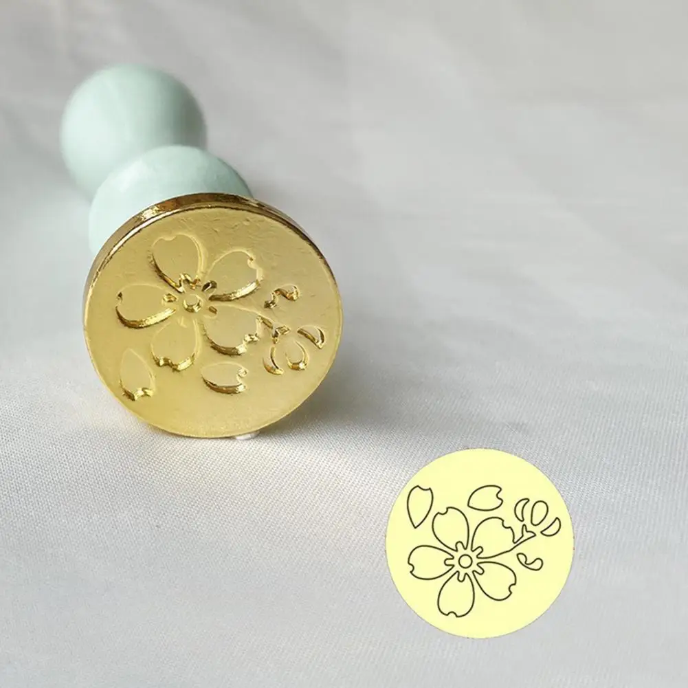 Unique Wax Seal Head Wax Seal Stamp  Cheery Blossom Pattern Stamp Replacement Head