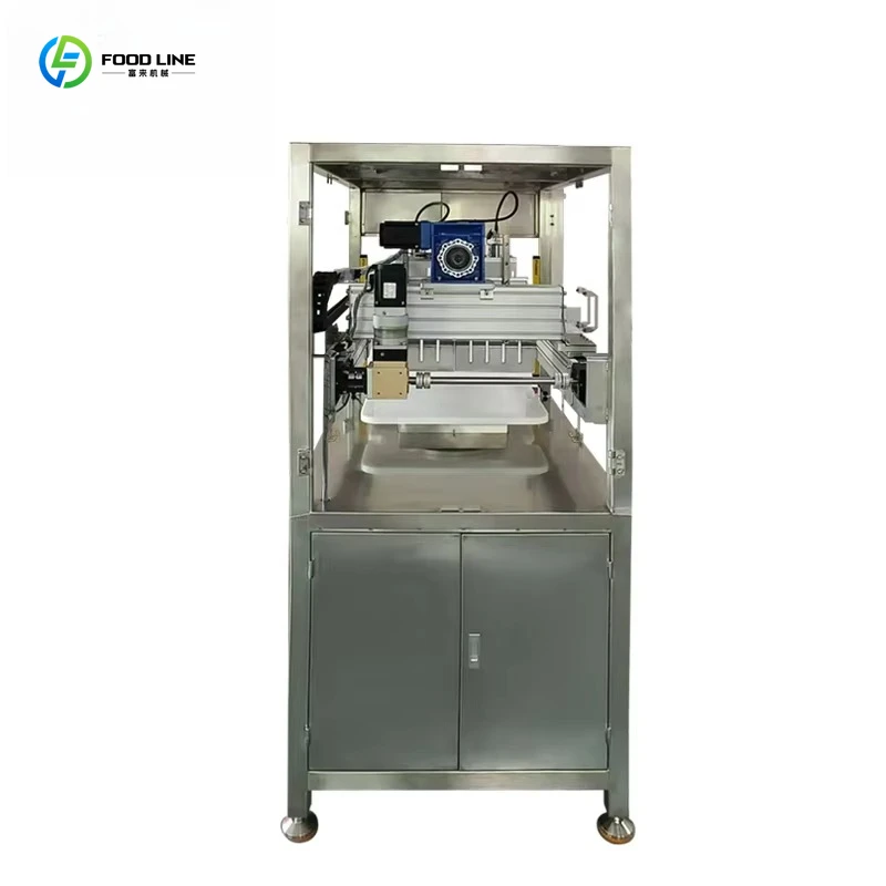 Customized Automatic Ultrasonic Triangular Cake Slicer Vertical Ultrasonic Thin Cake Cutting Machine