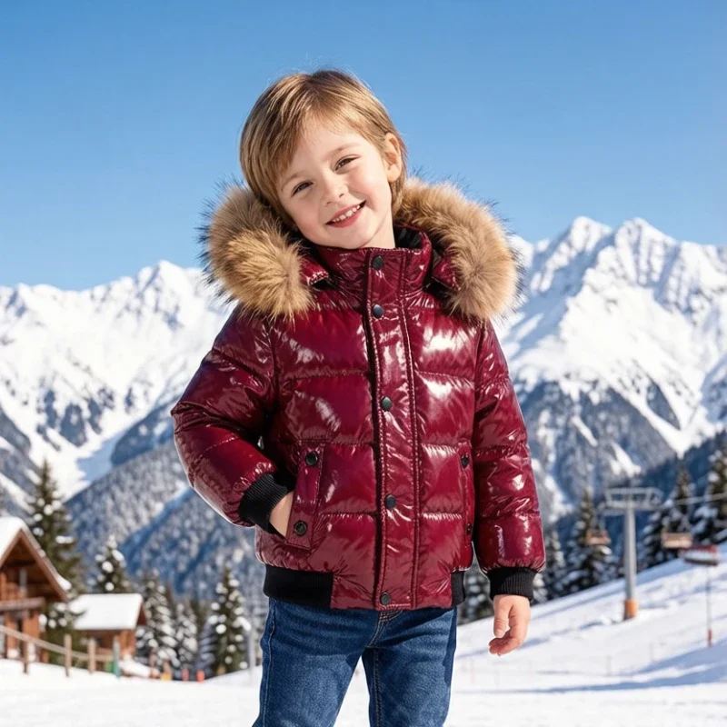 Bellbell Black Winter Jacket Parka for Boys Winter Coat Children 90% Down Girls Jackets Snow Wear Kids Outerwear Girls Clothing