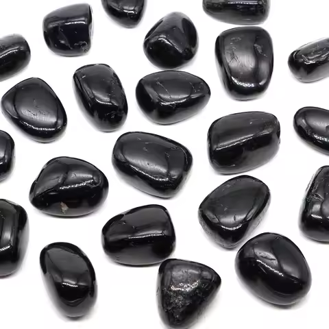 Black Tourmaline Natural Irregular Tumbled Stones Reiki Healing Crystals Energy Quartz Mineral Gems Specimen Aquarium Home Decor