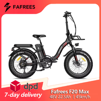 Fafrees F20 Max Folding Electric Bicycle 500W 48V 22.5Ah Lithium Battery 20 inch MTB Mountain Bike Outdoor Fat Ebike for Adult