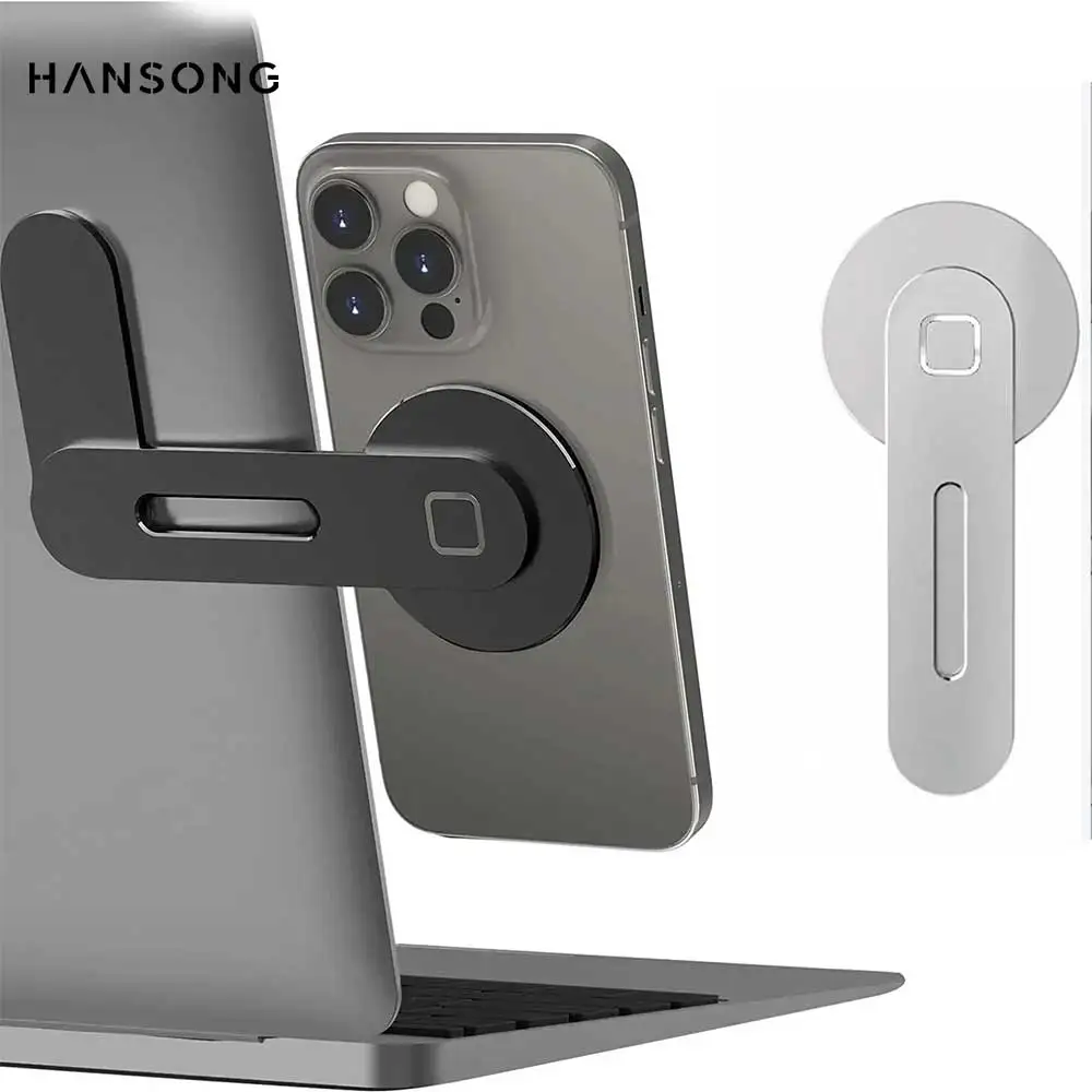 

Вращающаяся складная магнитная подвеска для ноутбука, магнитный держатель для телефона, самоклеящаяся автомобильная подвеска, кронштейн для экрана, регулируемый угол