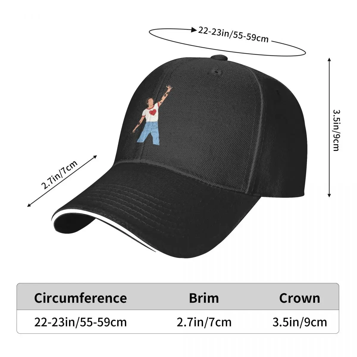 HSLOT Stockholm Outfit HS Love On Tour 2022 Baseball Cap Hat Beach Beach For Women Men's