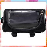 2X Outdoor Bicycle Handlebar Bag Mountain Bike Press Screen Mobile Phone Head Bag Outdoor 5L Multifunctional Bag (Black)-ABJQ