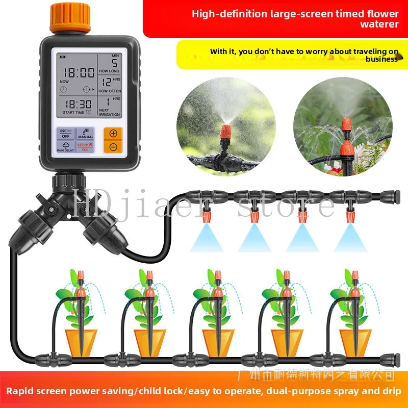 

NADSTER Automatic Watering Device for Garden & Balcony – Smart Irrigation Controller with HD Large Screen & Timer