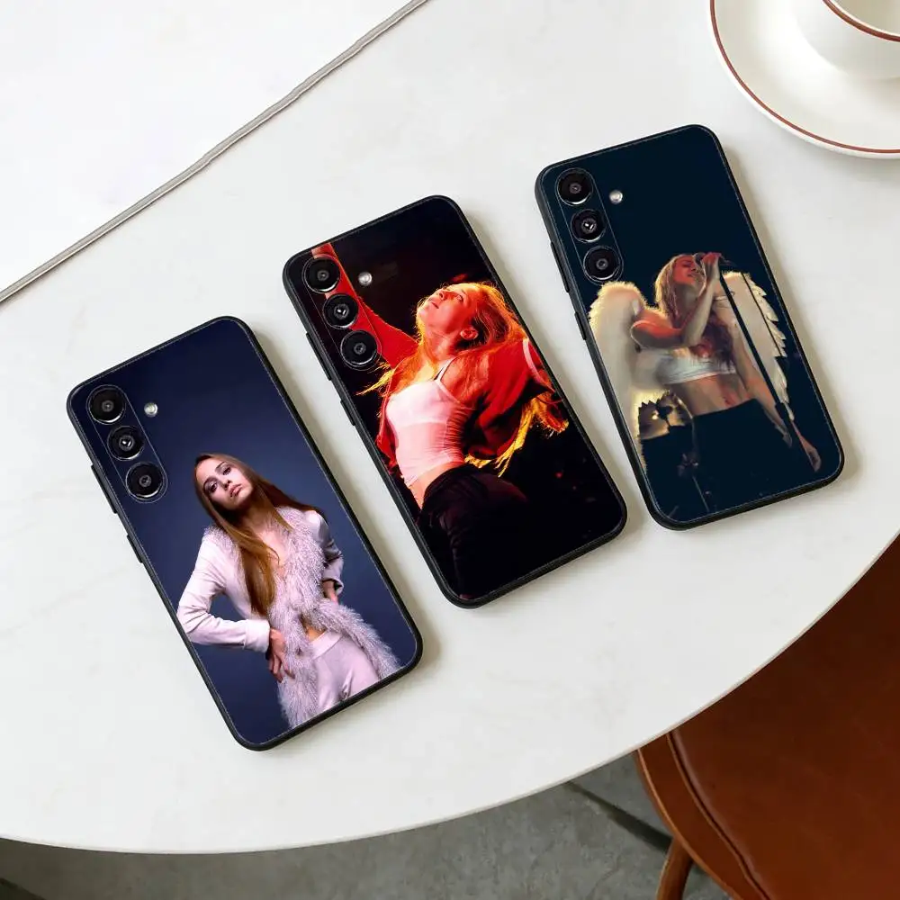 Capa de telefone F-Fiona A-Apple para Samsung Galaxy A20,21s,22,31,32,52,53,72,73,80,91 Soft Black Shell