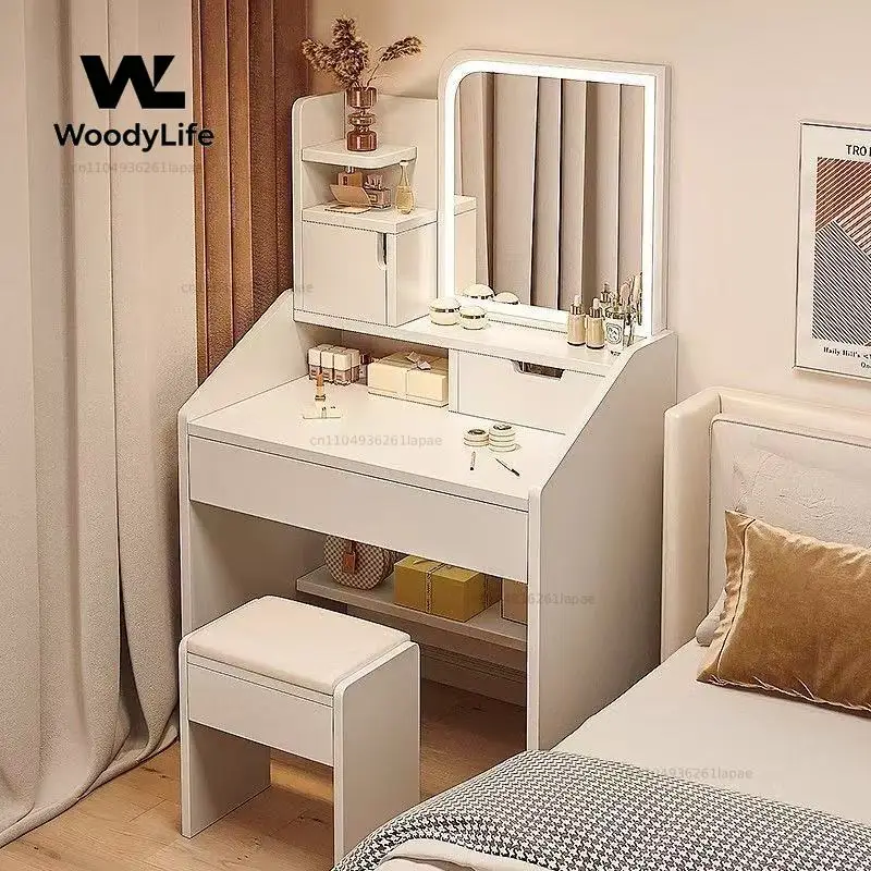 Dresser household bedroom with mirror makeup table small apartment storage makeup table