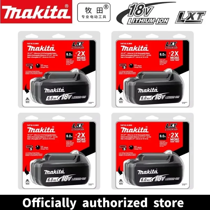 Batterie 100% originale Makita 18V, pour batterie de remplacement Makita BL1860 BL1830B BL1840B BL1850B, chargeurs 18V 3A 【LIVRAISON RAPIDE】