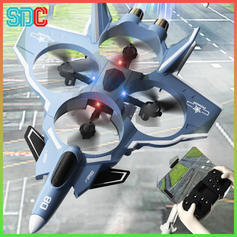 

Jjrc H121 Eva Missile Fighter Remote Control Aircraft 8K Aerial Photography Wifi Toy Gift with Foam for Kids And Aviation Fans