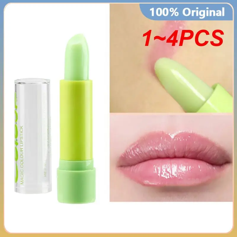 1~4PCS Change Color Lipstick Anti-drying Lighten Fine Lines Lip Balm Lasting Moisturizing Nourish Lip Care Makeup Korea