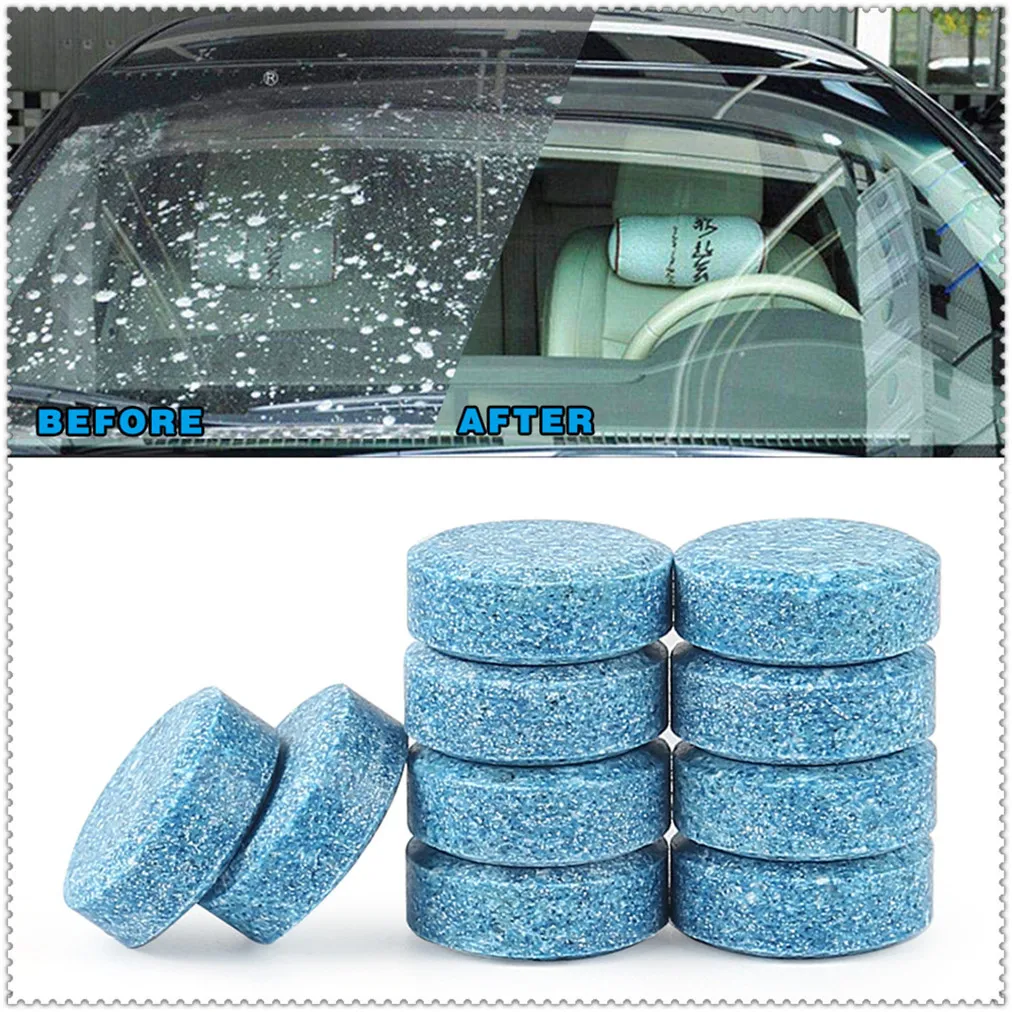 10pcs Car Solid Cleaner Effervescent Tablets Spray for Citroen 2002 2004 2006 Daewoo c3 c4 2009