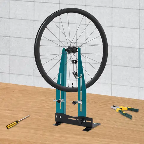 Professional Bike Wheel Truing Stand Adjustable 9-15cm for MTB Road E-Bike Disc Brake 140-180mm DIY Tool Easy Install Portable