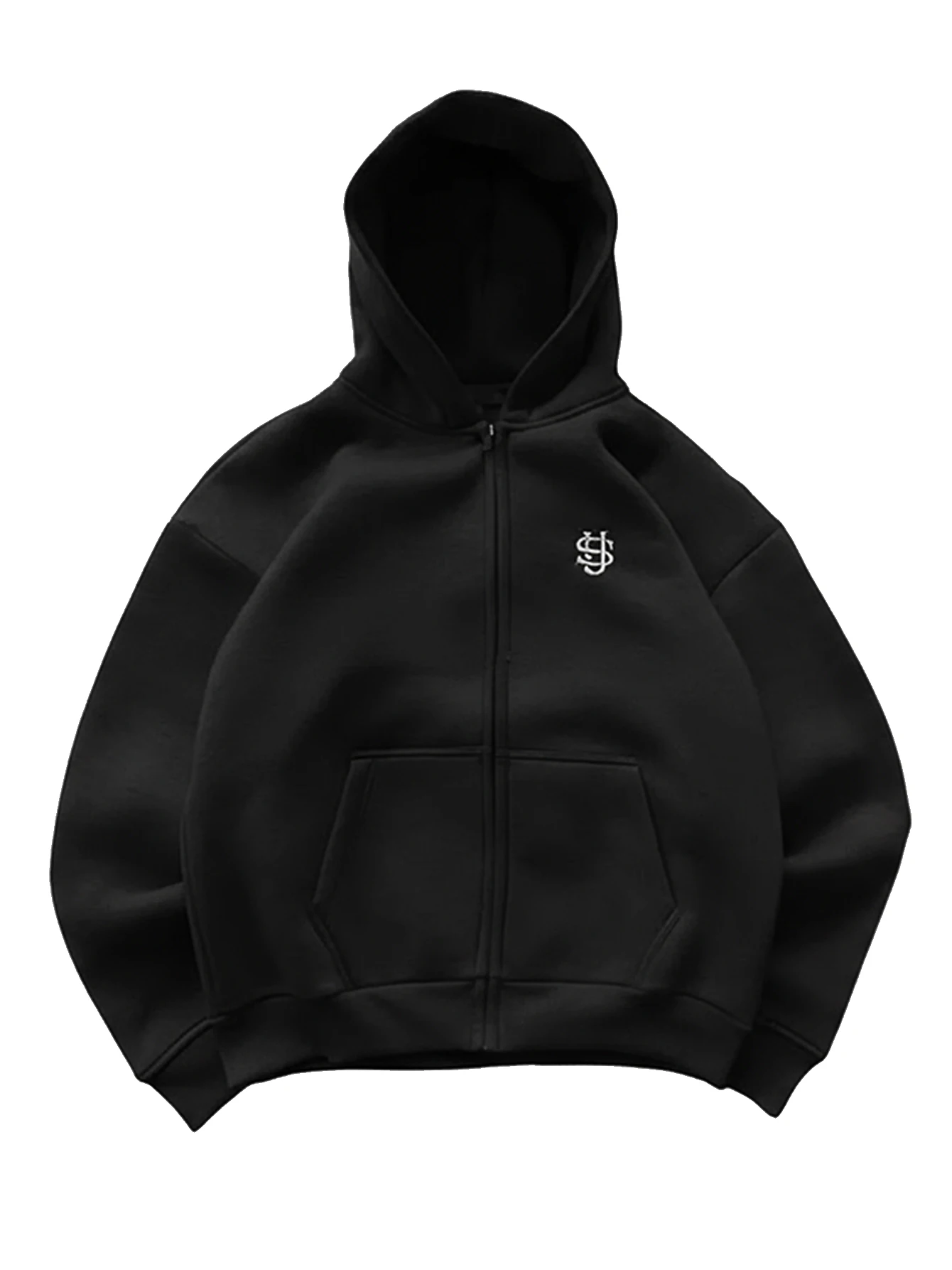 カジュアルなジップアップパーカー 女性用 刺繍模様入り 秋ジャケット 秋のファッション シンプルなスタイル アウターパーカージャケット ユニセックス