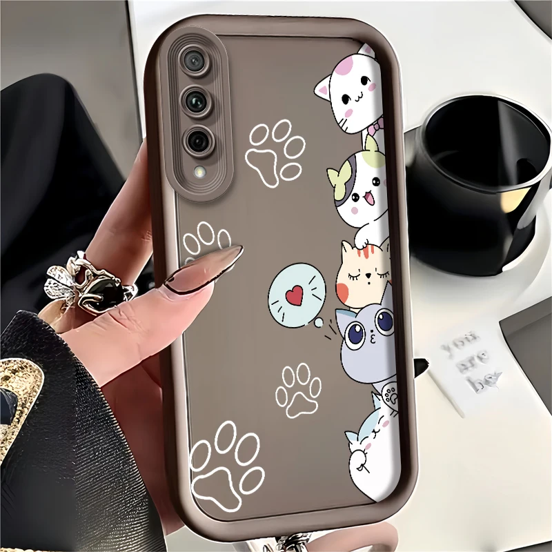 Y9 Prime 2019 Stacking Cats Phone Case For Huawei Y7A Y9S Magic 5 Pro X9 X30 Mate 40 P20 P30 P50 P40 Lite Silicone Soft Cover