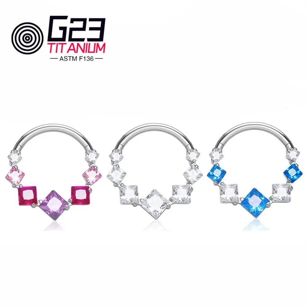 

Кольцо из титана G23 Для Пирсинга Ушей, 8/10 мм