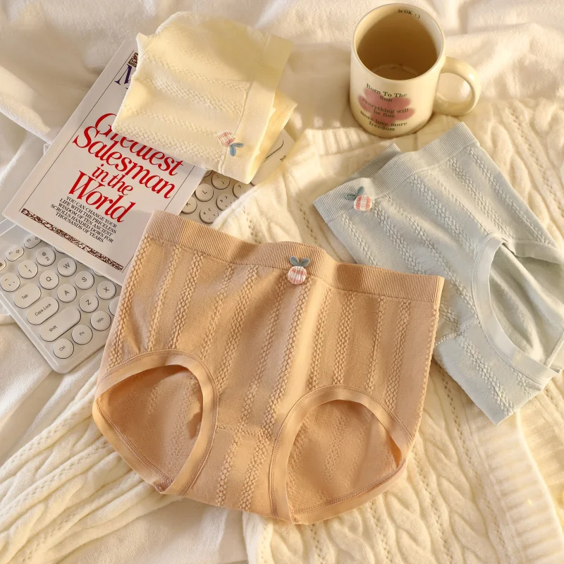 3PCS/set Women's Panties Large Size Sweet Cute Woman Lingerie Buttocks Lifter Women Underwear Female Triangular Briefs Intimates