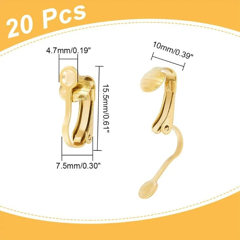 Non Pierced Clip-on Earring Findings