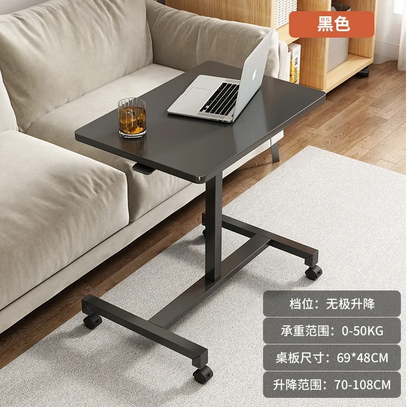 Lifting Desktop Computer Desk Movable Lazy Bed Bedside Table Household Standing Small Table Bedroom and Household Student Desk