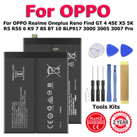 BLP917 BLP899 BLP789 Battery For OPPO Realme Oneplus Reno Find GT 4 4SE X5 5K R5 R5S 6 K9 7 8S 8T 10 BLP917 3000 3005 3007 Pro