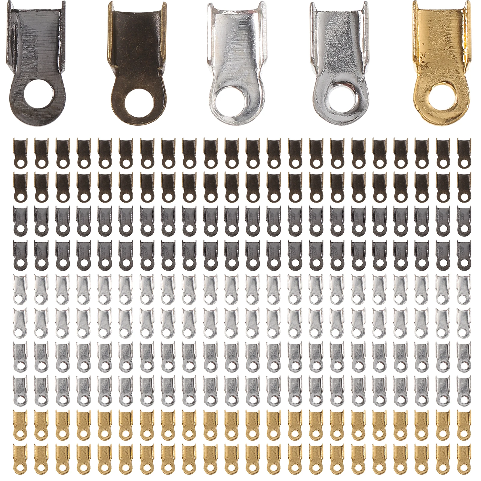 

1380pcs Cord End Clasp Jewelry Making Diy Buckle Durable Connector For Bracelets Necklaces Clasps For Jewelry Crafting