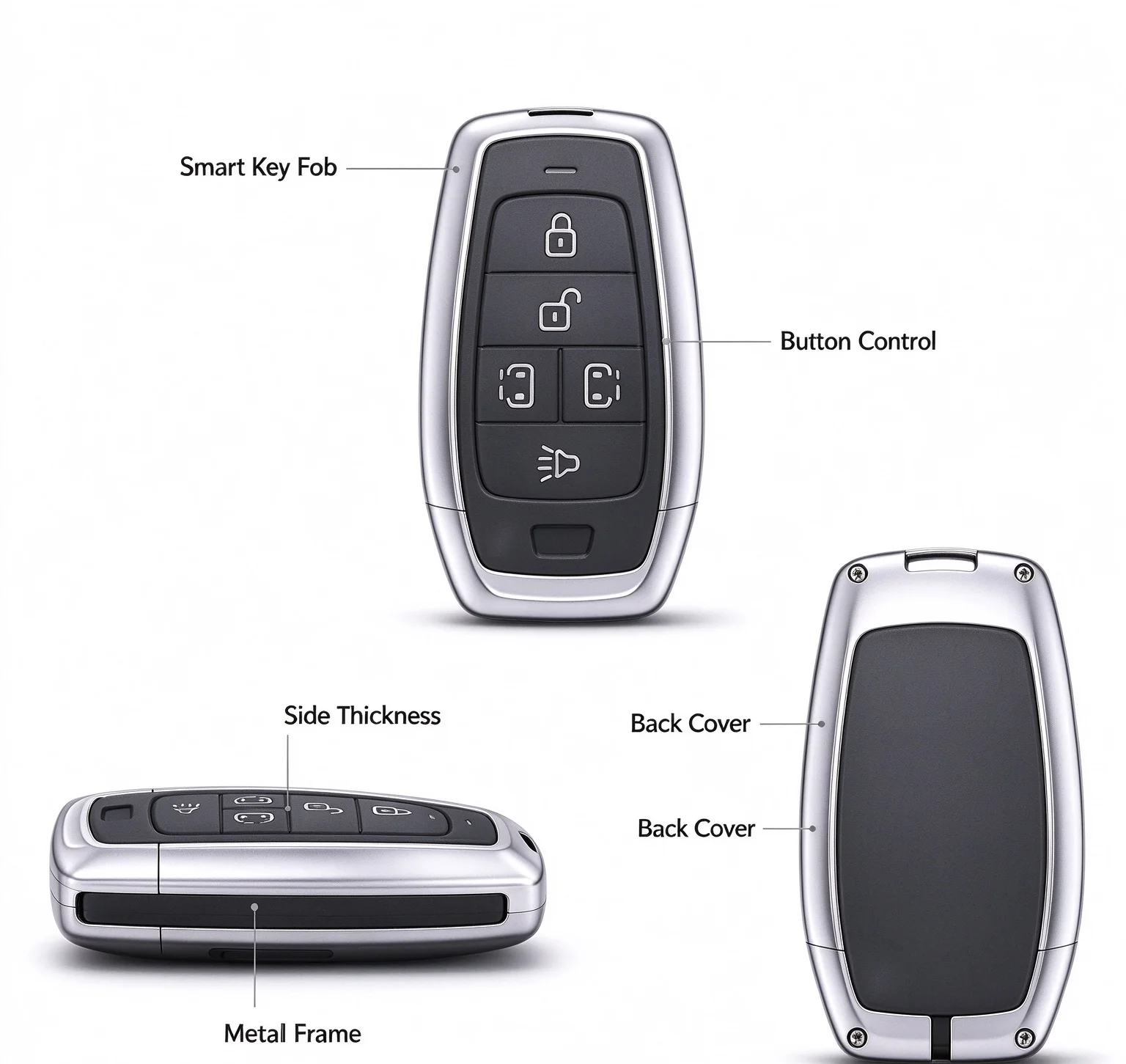 Auto Smart Remote Key AT002AL AT005AL AT006BL AT004BL Keyless Entry Car Fob Replacement 5