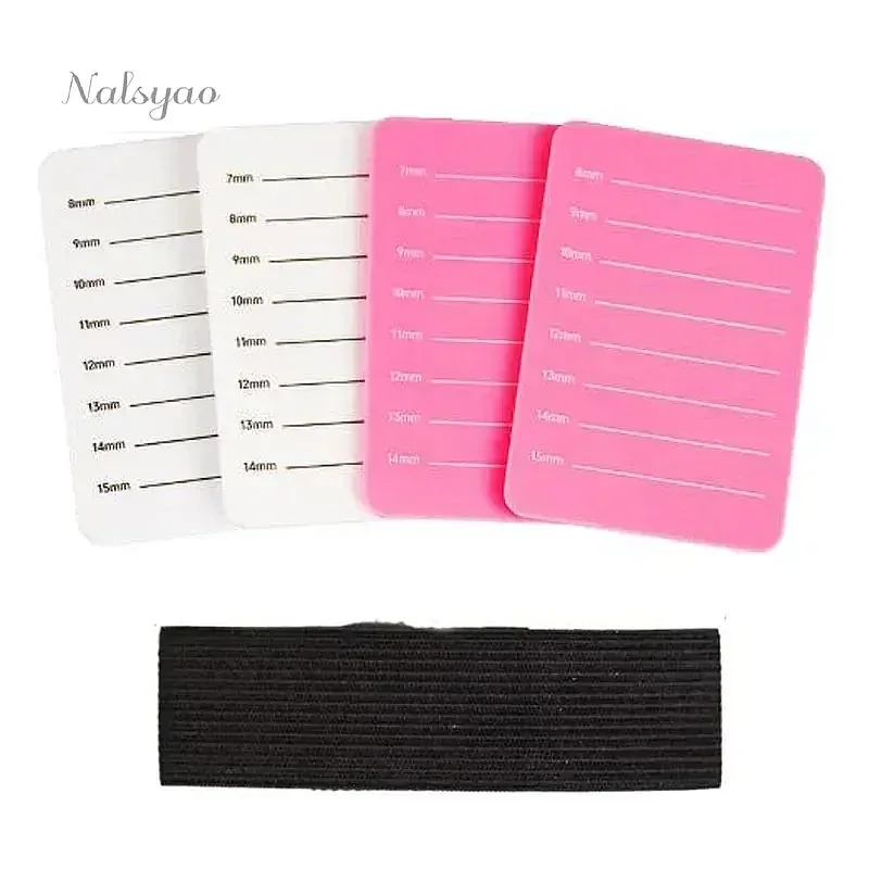 Eyelash Extension Pallet with Adjustable Wrist Strap Hand Plate Lash Holder Grafted Eyelash Show Board