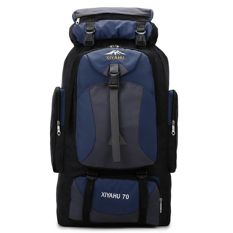 

70L Hiking Backpack Large Size Outdoor Rainproof with Rain Cover Knapsack Climbing Shoulder Bag Travel Camping Rucksack Portable