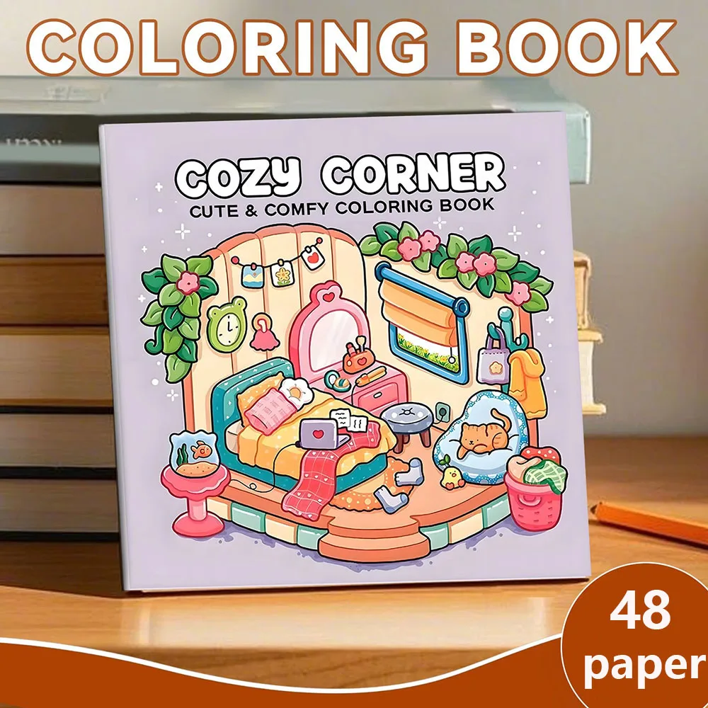 

Cozy Cute Coloring Book for Adults and Teens with Charming Characters and Delightful Scenes for Relaxation[Garden Coloring Book]