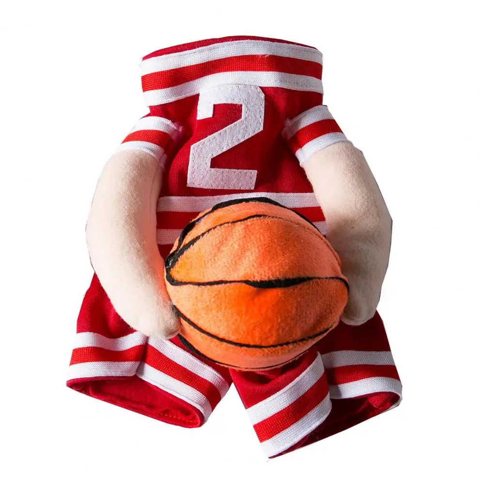 Dog Basketball Costume Dog Basketball Player Costume with 3d Ball Cute Pet Basketball Outfit for Cosplay Festive Photoshoot