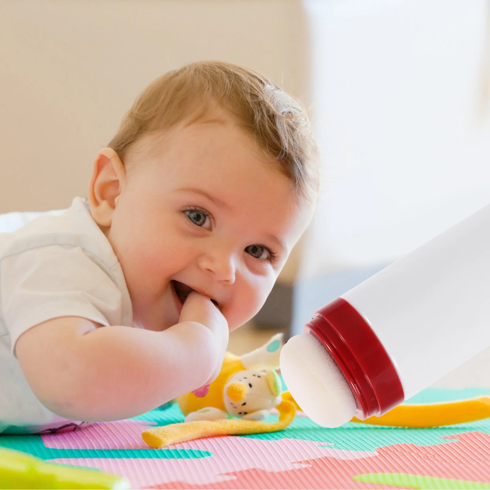 Scatola per soffio di polvere Biberon Porta talco per bambini Bottiglie Portaoggetti Corpo per neonati Amido di mais portatile