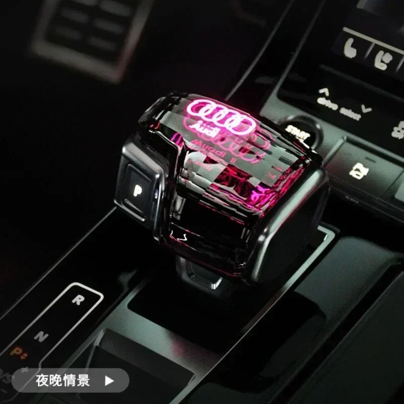 Audi Crystal Gear Shift Knob Cover for Audi Q7 A6 Q8 SQ5 A5 A4 S4 RS5 RS6 A7 SQ8 2016-2024 Gear Lever Handle