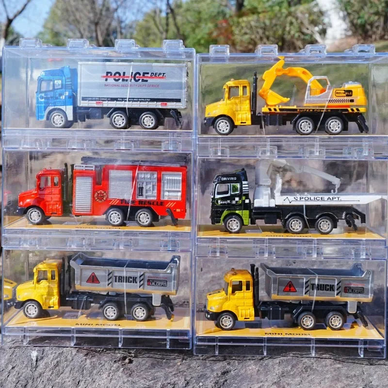 

18-Piece Alloy Vehicle Set - Mini Truck&Car Collection for Toddlers Educational Toys for Boys&Girls Easter/Stocking Stuffer Gift