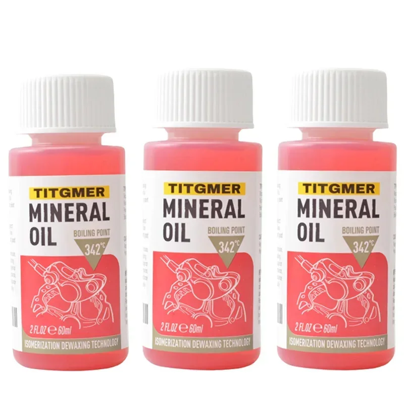 Hoogwaardige fietsremminerale olie - 60 ml / 2 oz - Ideaal voor Shimano- en Tektro hydraulische remsystemen
