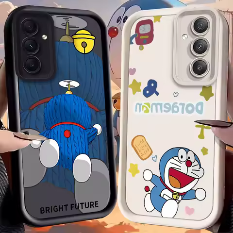 Doraemon Case for Samsung Galaxy A73 A72 A71 A55 5G A54 A52 A52S A51 4G A31 A30 A24 A23 A22 A21S A20S A20 A14 A13 A12 Soft Cover