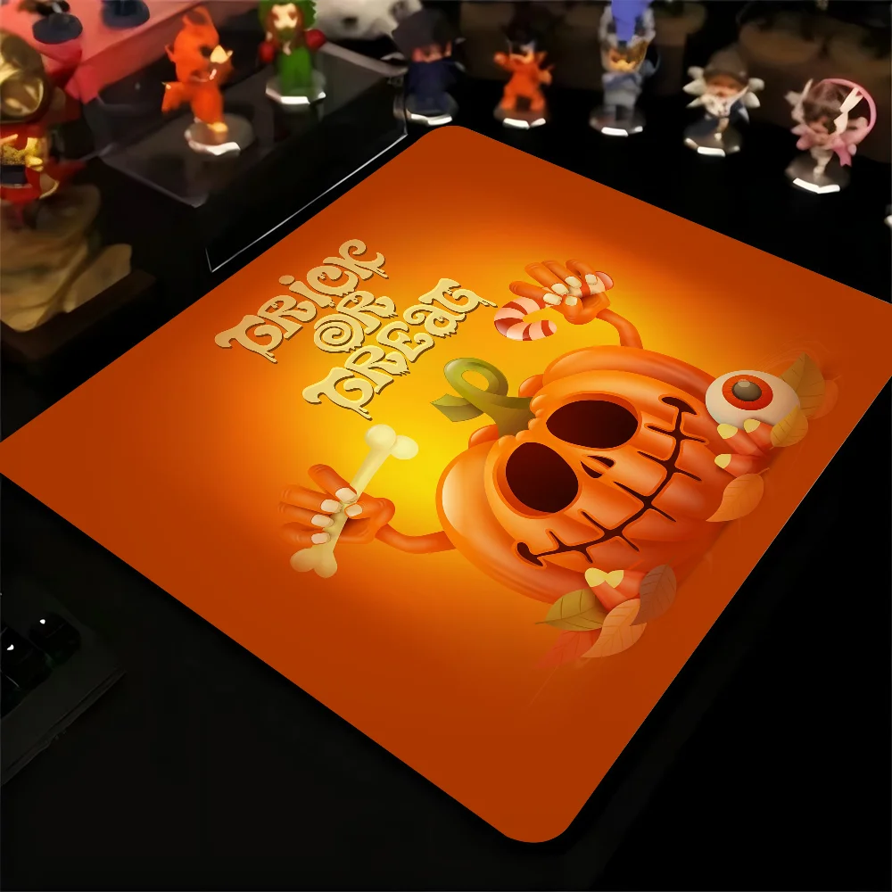 Halloween Bats Muismat Kleine Lockedge Muismat Voor Gamers Computer Bureaublad Antislip Rubber