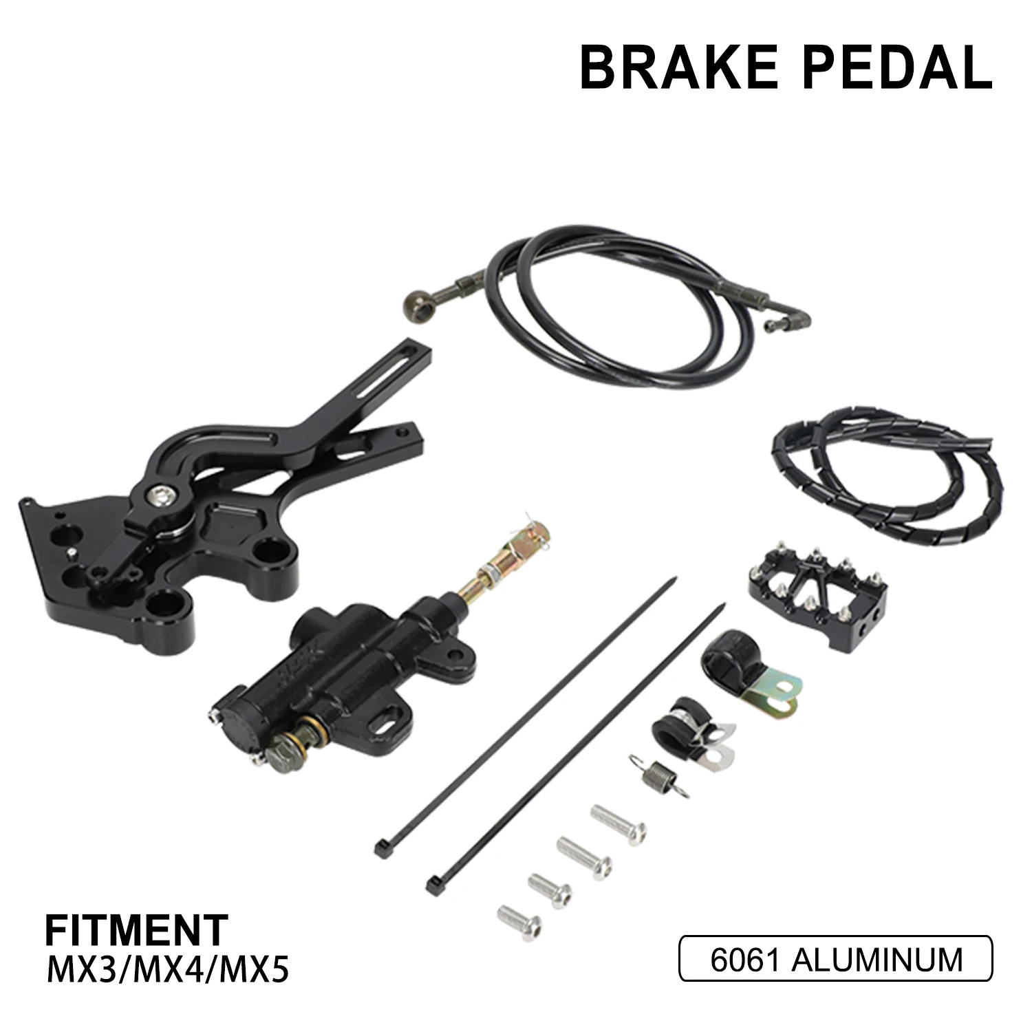 

Motorcycle Rear Brake Reservoir Hydraulic Foot Brake Pedal Lever Brake Hose Kit For Talaria Sting MX3 MX4 MX5 Electric Bike