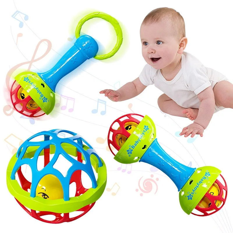 طفل دمية شخشيخة 0-12 شهرا لعبة طفل حشرجة استيعاب الدورية مجموعة التعليم الحسي عضاضة دمية شخشيخة الوليد هدية للبنين والبنات #4