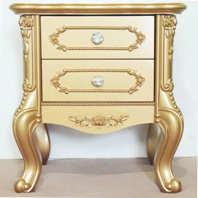 Gold Bedroom Night Table Orhanizer Aesthetic Modern Nordic Bedside Table Storage Trendy Comodini Camera Da Letto Home Furniture