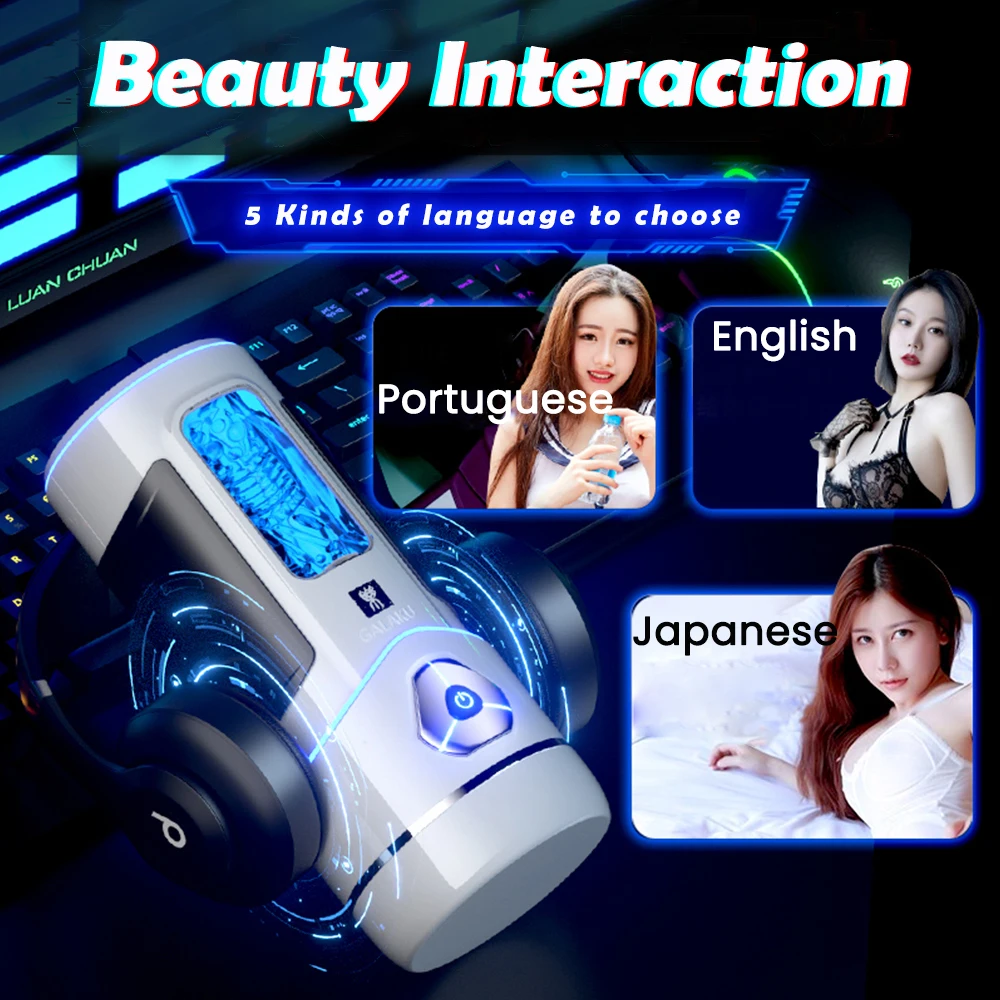 Sexy Toys for Men Bluetooth Male Masturbator Adult Goods for Men Blowjob Pussy Sex Machine APP Sex Toys for Male Masturbator Cup