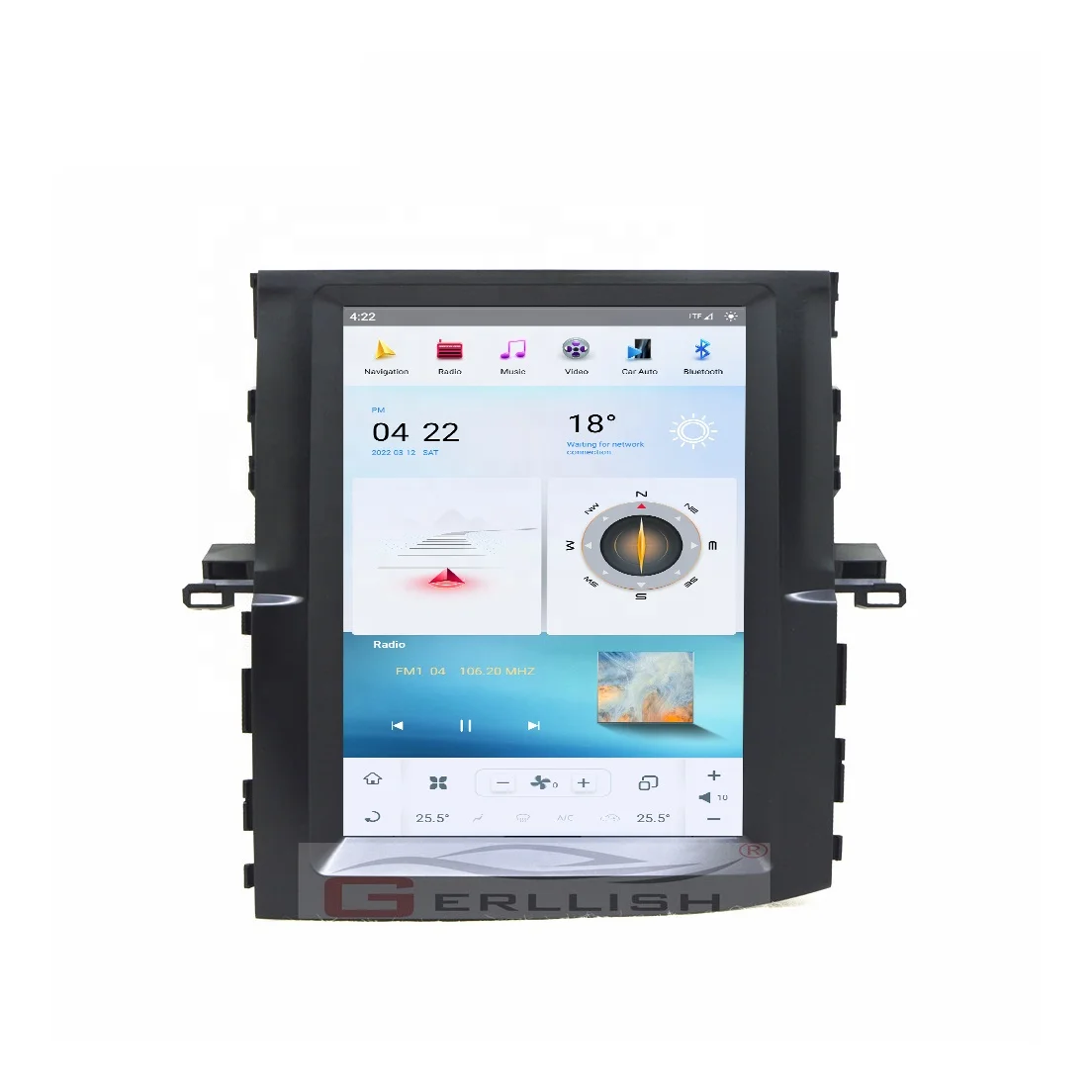 

Te,sla vertical screen android car dvd player gps navigation for Toy,ota Highlander 2015-2018 multimedia audio radio stereo