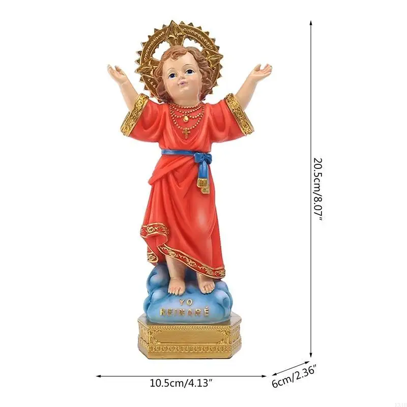 KX4B Holy Child Jesus Statue Religious Figurine Catholic Christian Gifts Resin Decor