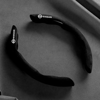 Suede Leather Car Steering Wheel Anti-slip Cover for Nissan Qashqai Juke J10 X-Trail T32 T31 Kicks Tida Pathfinder NV200 Rogue