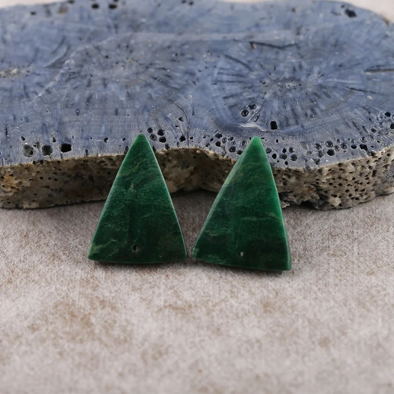 B&F African Jade Earring Beads for Jewelry Making, Handmade Natural stones beads, Stones for jewelry Making Supplies