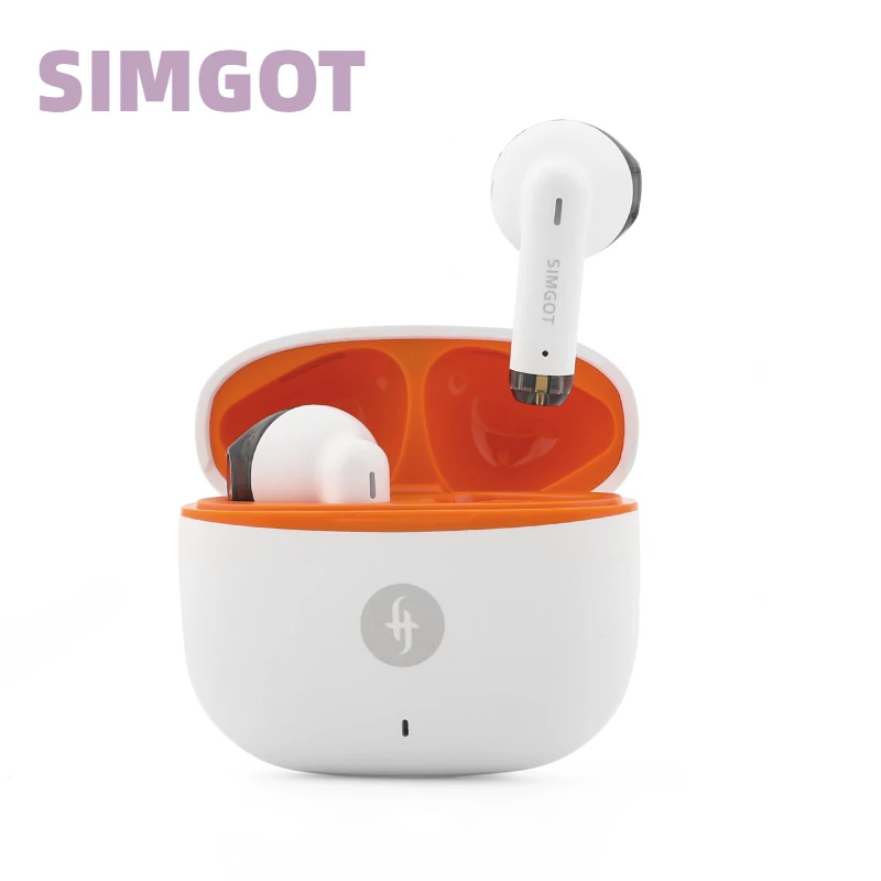 SIMGOT FLD100 Bluetooth Earphones 13mm Dynamic Driver TWS Semi-In-Ear wireless HiFi Headphone Earbuds Noise Reduction for Gaming