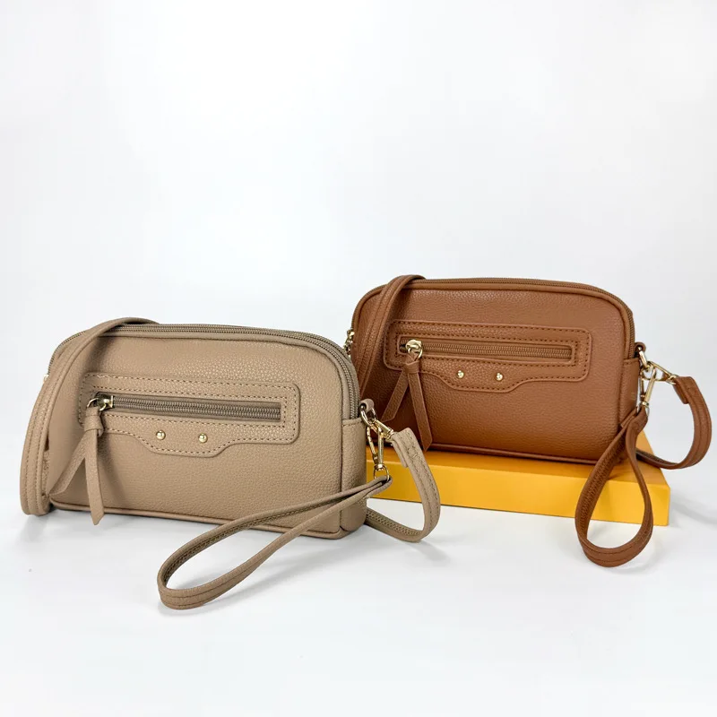 حقيبة أنيقة فاخرة للنساء 2025 حقائب ذات علامة تجارية جديدة حقيبة يد نسائية عالية الجودة حقيبة كتف البقرة العصرية #2