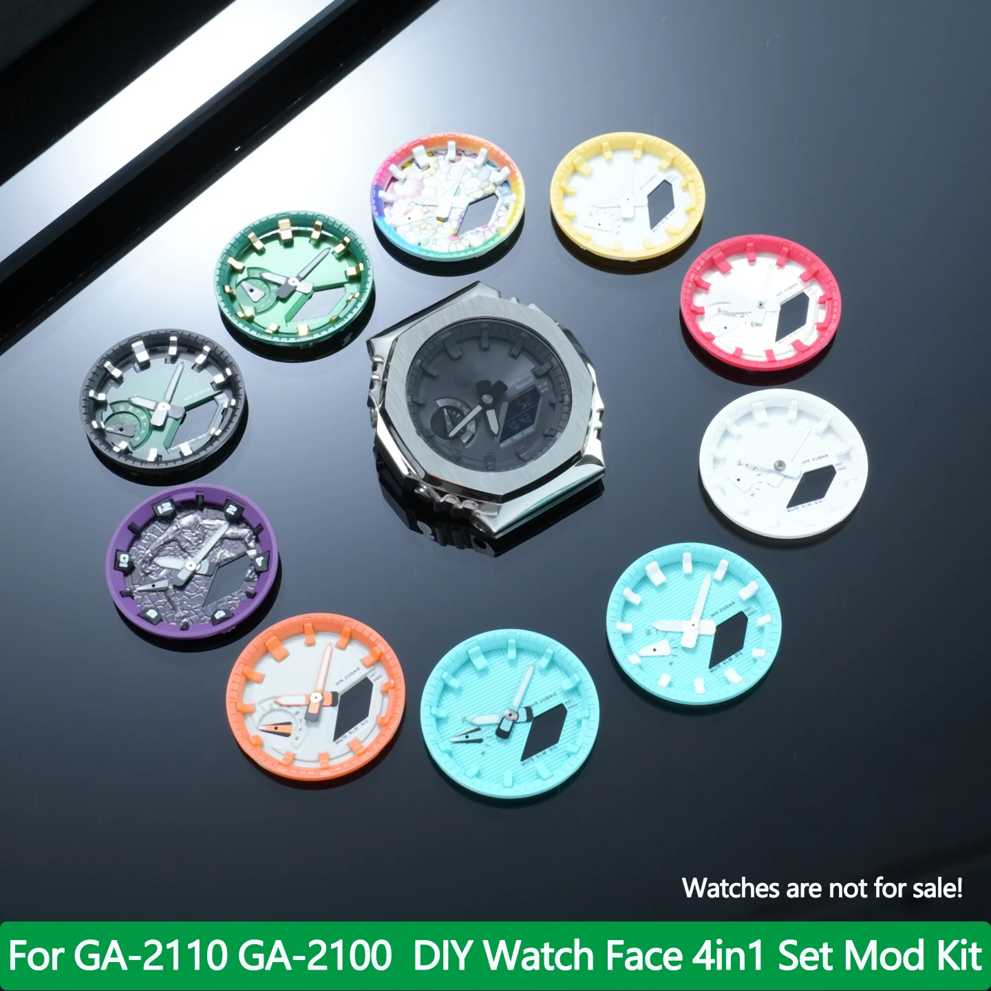 

GA2100 modified watch accessories for Casioak GA-2100 GA-2110 DIY dial/pointer/scale circle/inner circle 4INI Watch Face mod kit