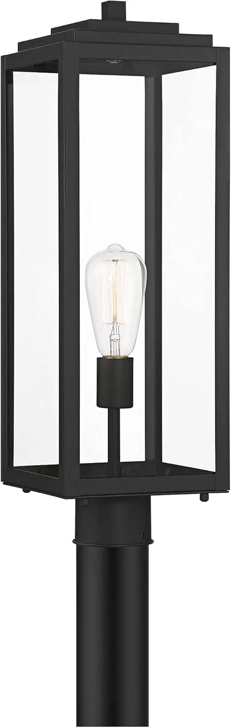 Titan Modern Outdoor Post Light Fixture Mystic Black 21 3/4