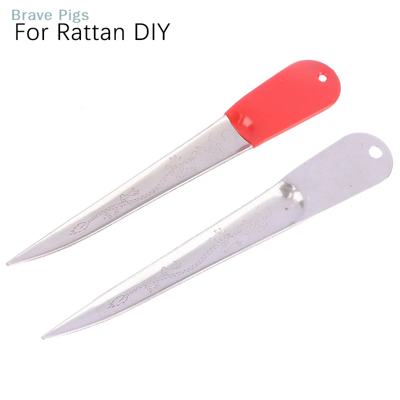 Knife DIY Pry Cutter Tool Manganese Steel Needle Rattan Furniture Work Blade Knives Weaving Repairing Tools