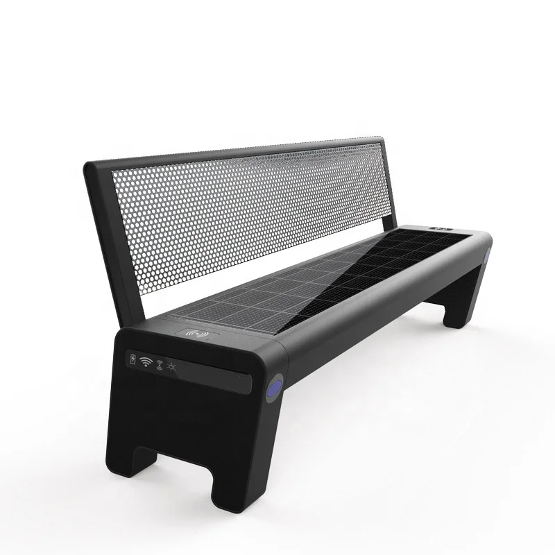 

Stadium Seat Outdoor Urban Furniture Smart Solar Chair With a Back Multi-function Bench